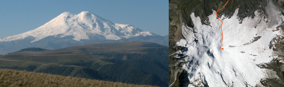 ascension de l'ekbrus face north